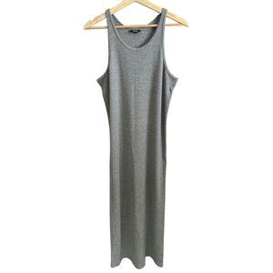 Allbirds The Ribbed Dress Gray L Minimalist Capsule Breathable Tencel Wool Hemp